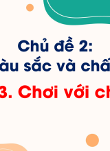 Chủ đề 2. Bài 3. Chơi với chấm